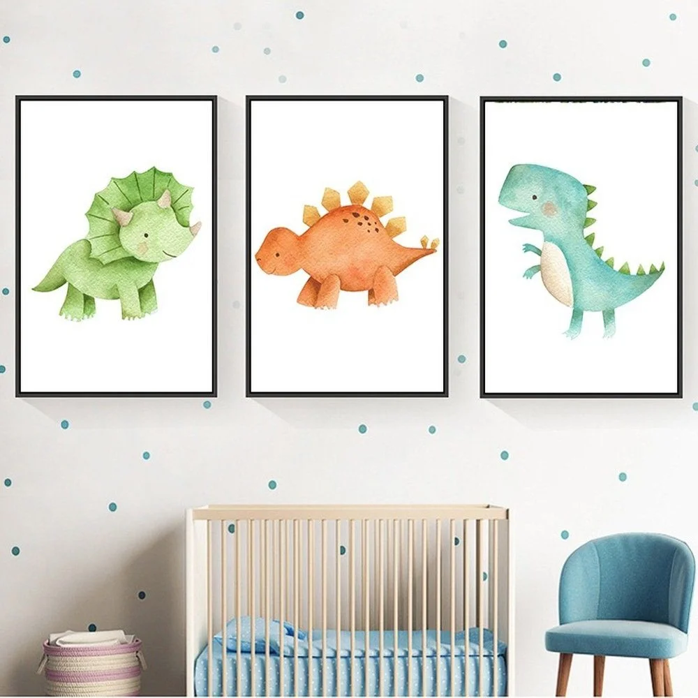 Kinderzimmer Poster-Set „Waldtiere“ – 6er-Set, A4